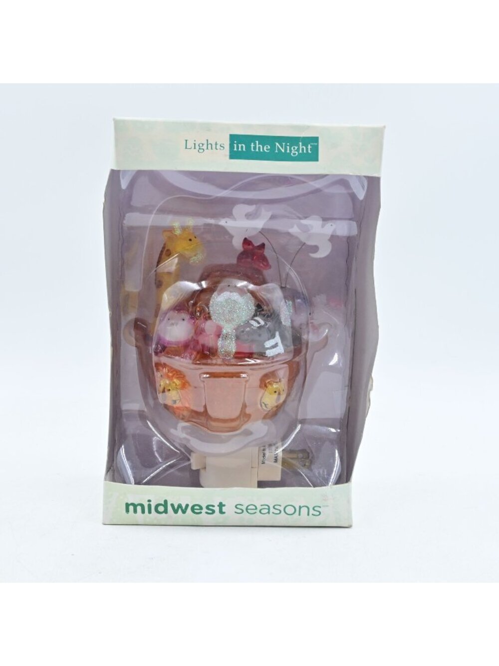 Midwest Seasons Lights in the Night Noah's Ark Night Light Plug In New NIB